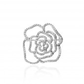 Brosa argint cu cristale DiAmanti HSN-0274OV-1-AS
